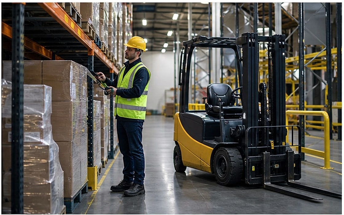 Forklift Warehouse Worker