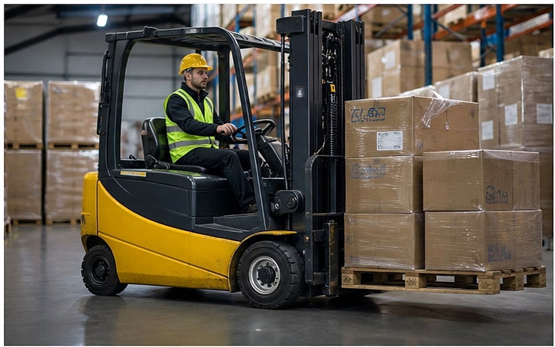Forklift Warehouse Worker