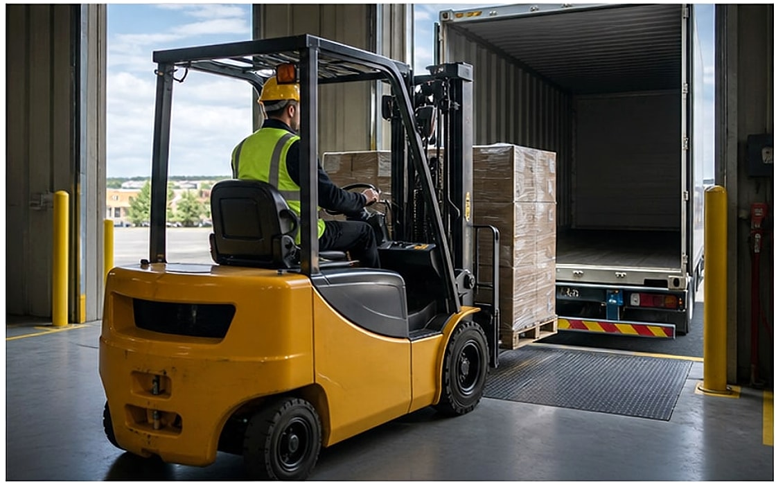 Forklift Warehouse Worker
